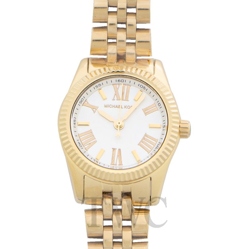 michael kors silver and gold ladies watch