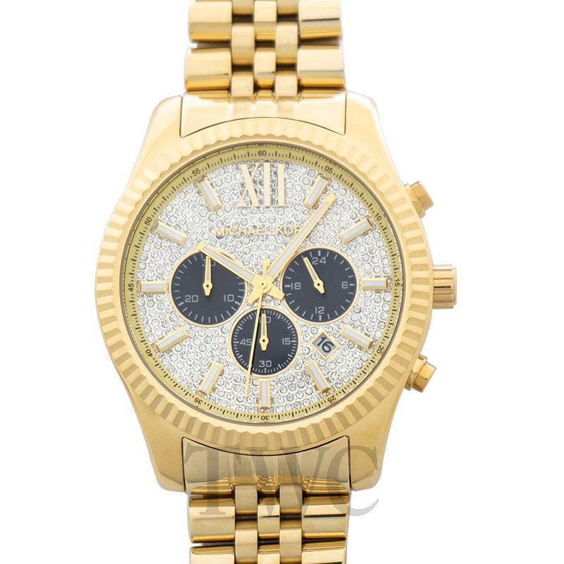 michael kors mens watch with crystals