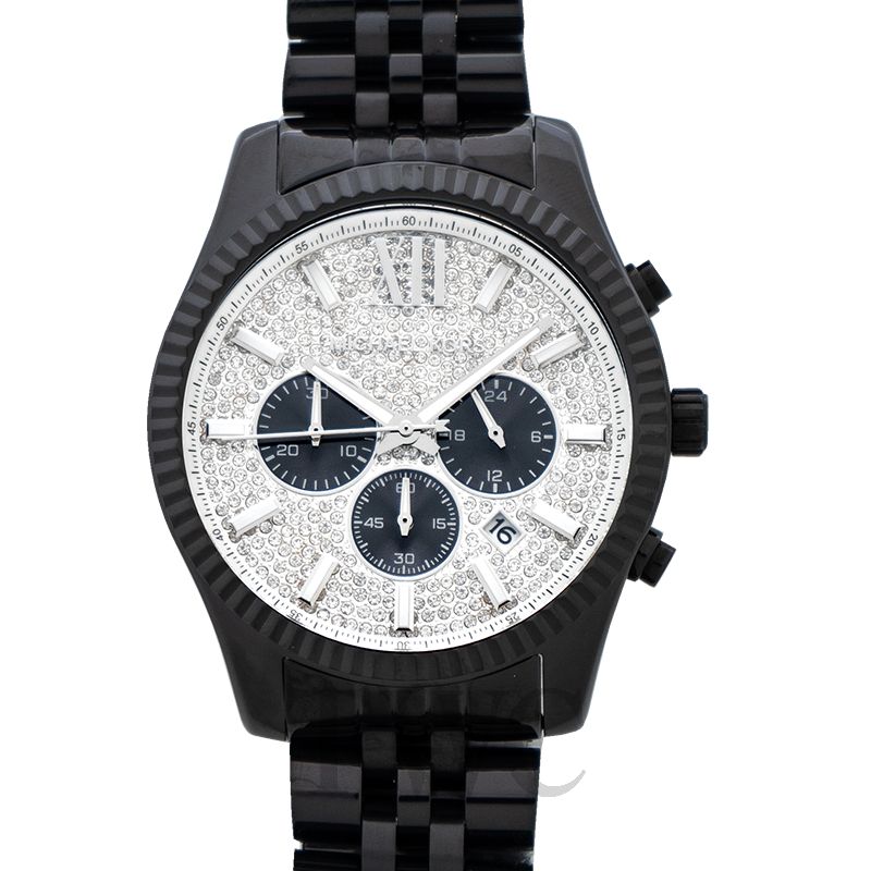 michael kors mens watch with crystals