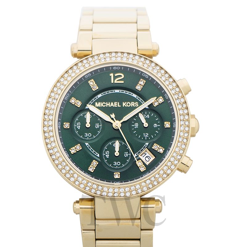 mk watch green