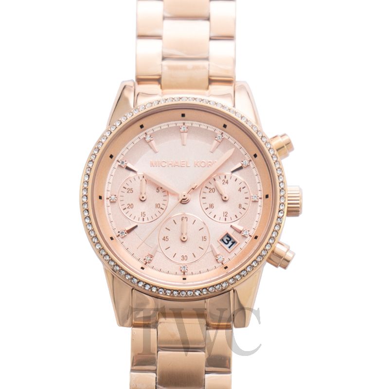 michael kors ritz rose gold