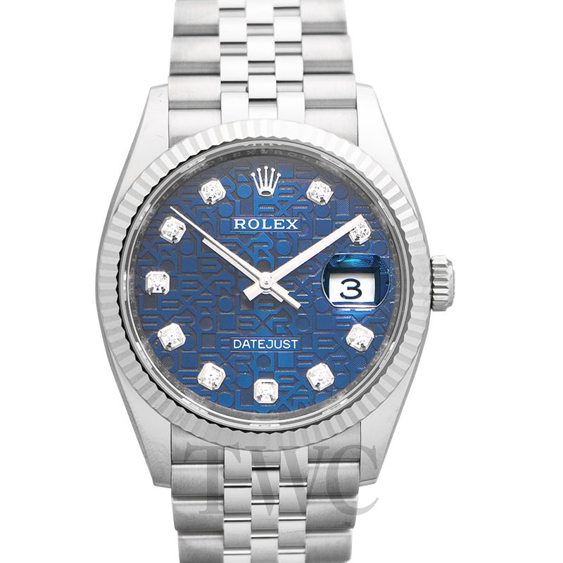 rolex datejust 36 blue jubilee