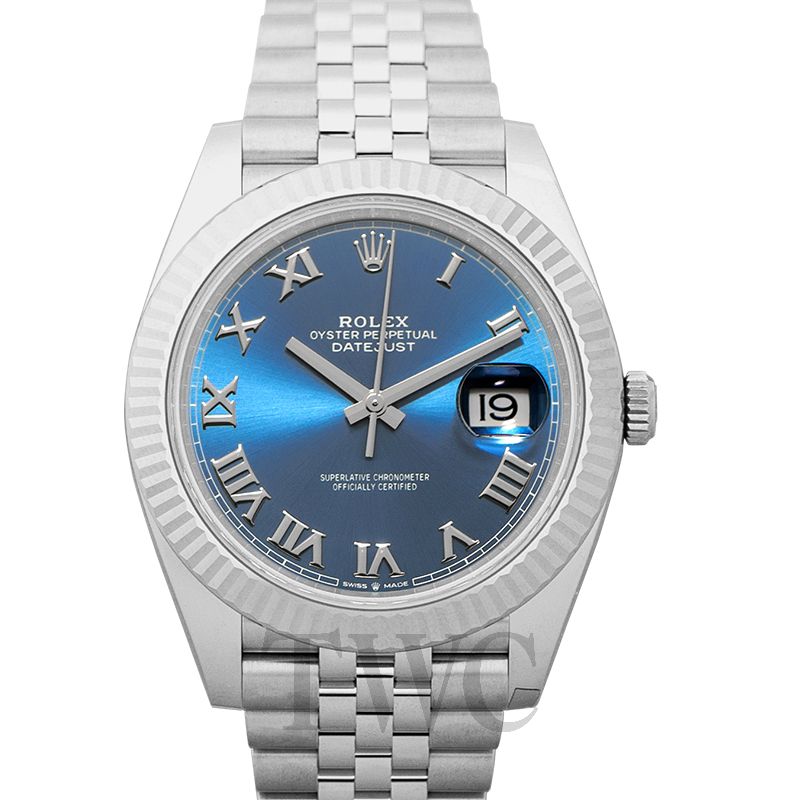 datejust 41 blue jubilee fluted