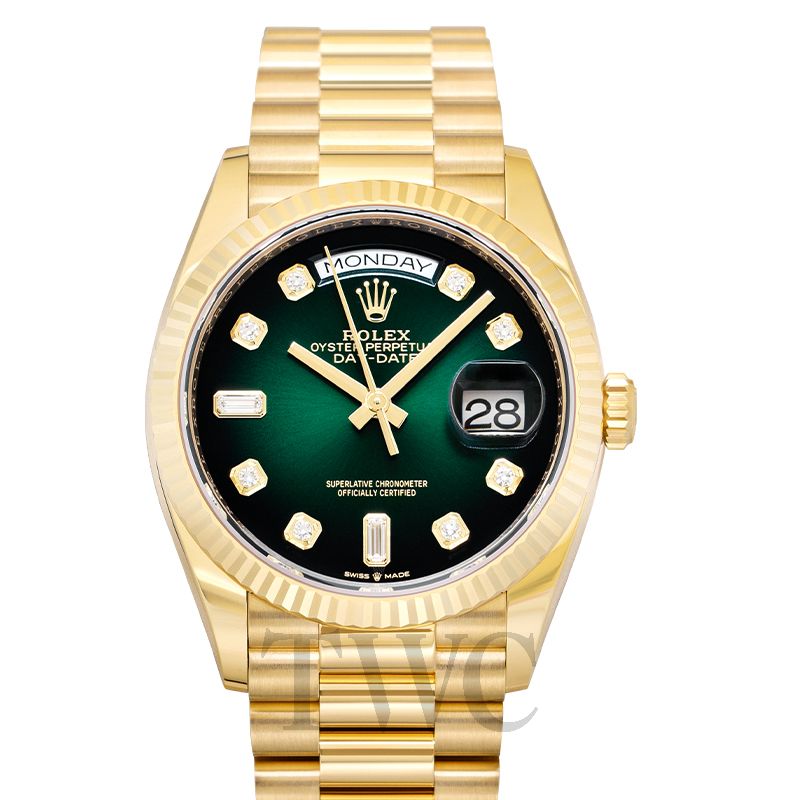 Rolex day date shop with green dial