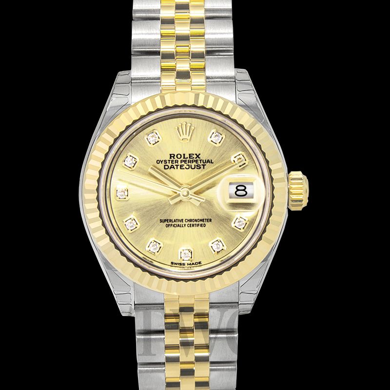 Rolex Lady-Datejust in Yellow Rolesor - combination of Oystersteel and  yellow gold, M279383RBR-0019