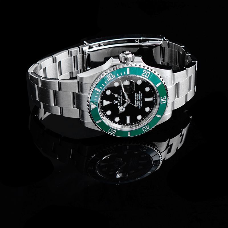 At Auction: Rolex, Rolex. Attractive and Desirable, Submariner “Starbucks”,  Automatic Wristwatch in Steel, Green Bezel, Black Dial, With Full Set,  Reference 126610LV