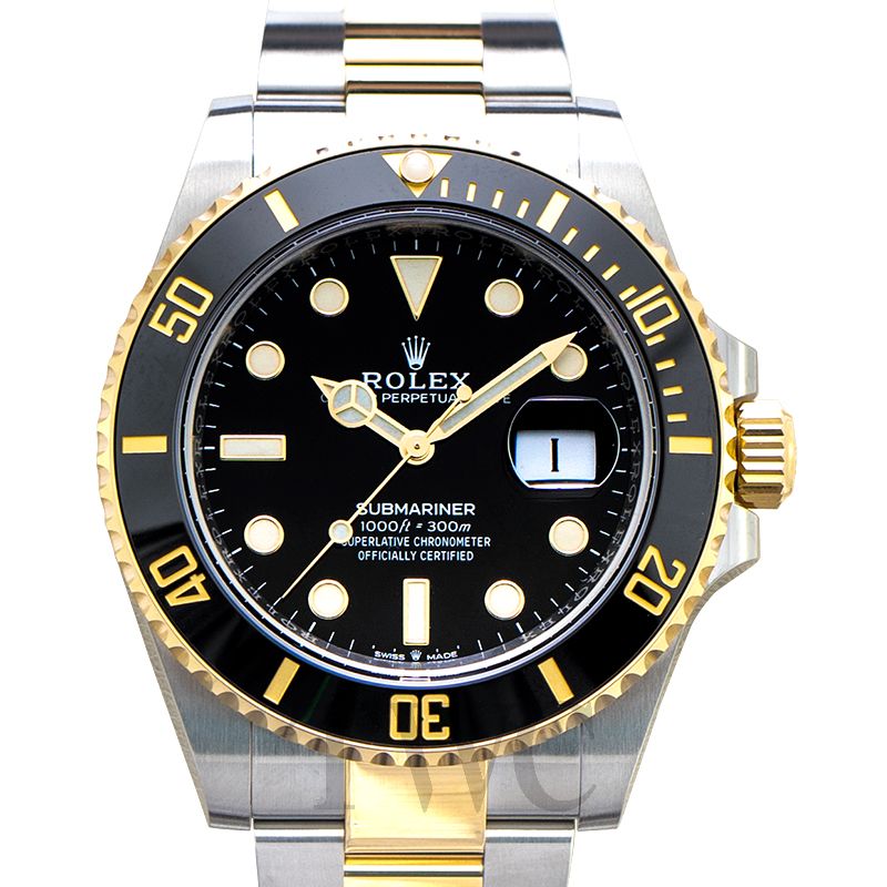 rolex submariner automatic black dial men's watch