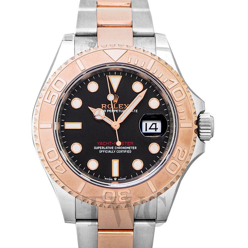 rolex yacht master black rose gold