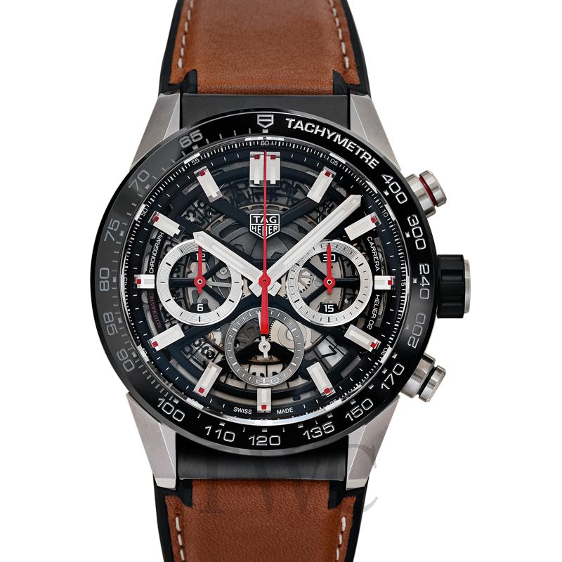 TAG Heuer Carrera Chronograph Calibre HEUER02 Automatic Men 45 mm -  CBG2A10.BA0654