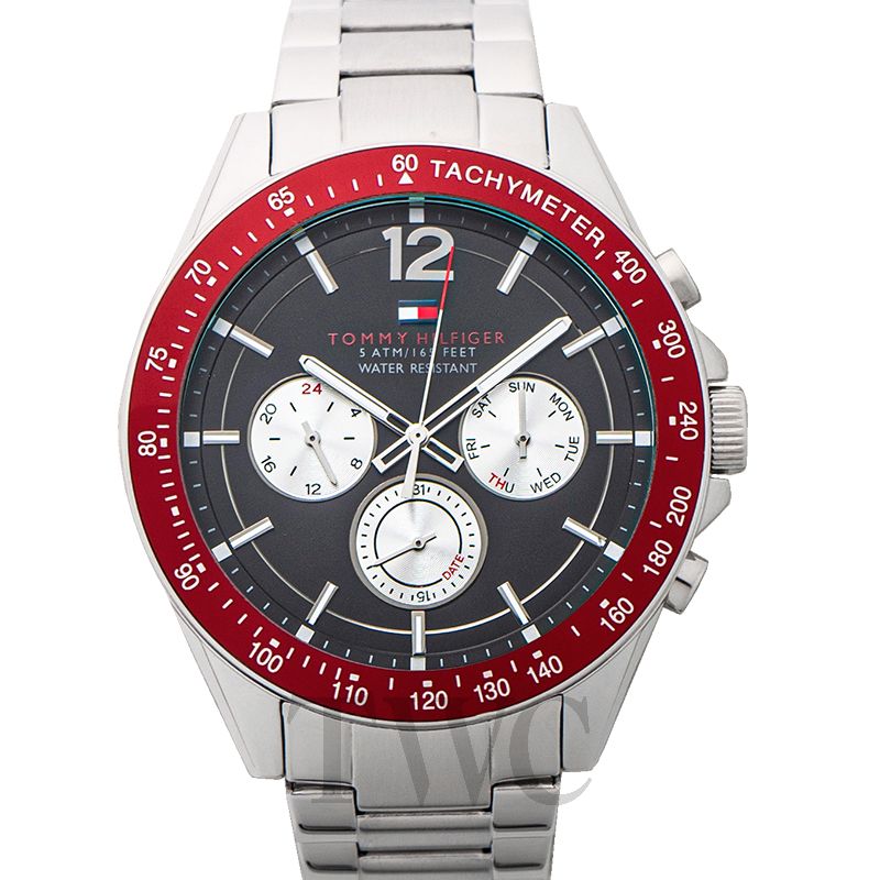 tommy hilfiger luke watch silver