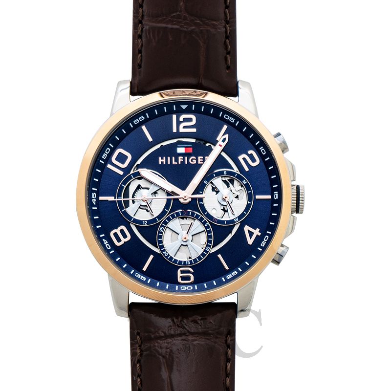 tommy hilfiger analog blue dial men's watch