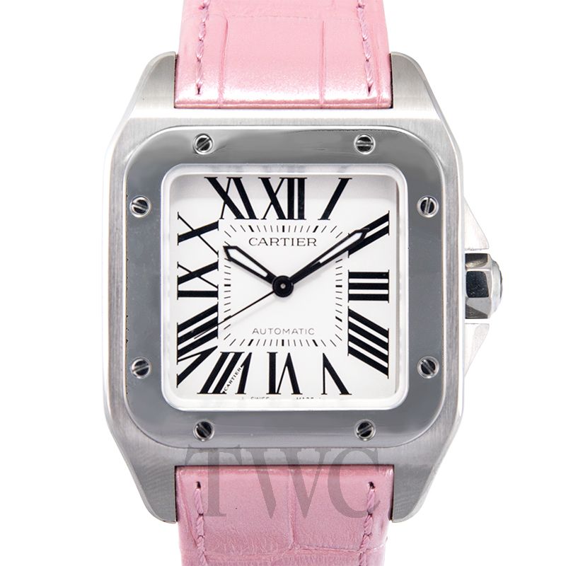 cartier white dial watch