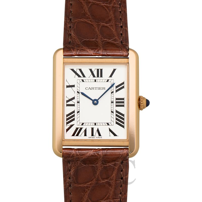 cartier tank silver and gold