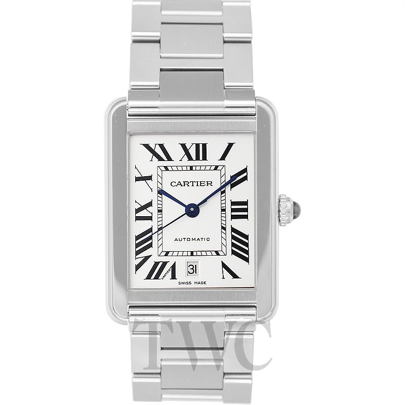 cartier tank stainless steel