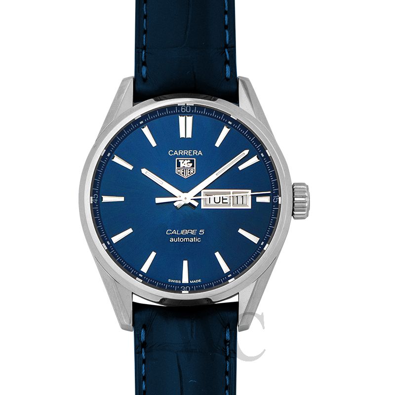 tag heuer carrera calibre 5 blue dial