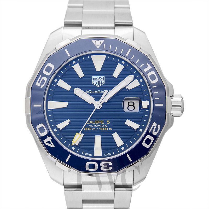 tag heuer aquaracer calibre 5 automatic blue dial