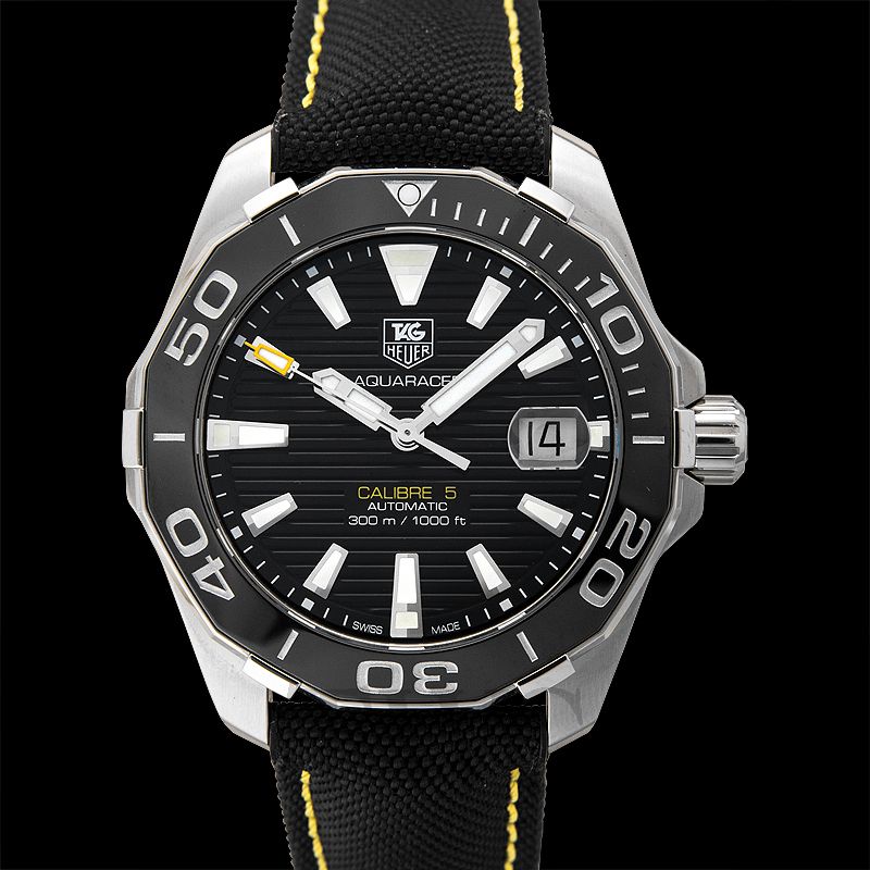 Tag Heuer Aquaracer Stainless Steel Black Index Dial & Stainless Steel  Bracelet WAY201A.BA0927 - BRAND NEW
