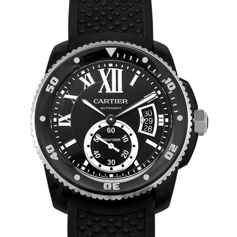 cartier calibre black dial