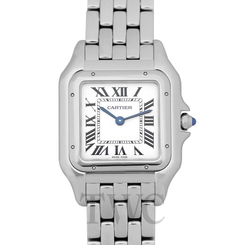 cartier stainless steel ladies watch