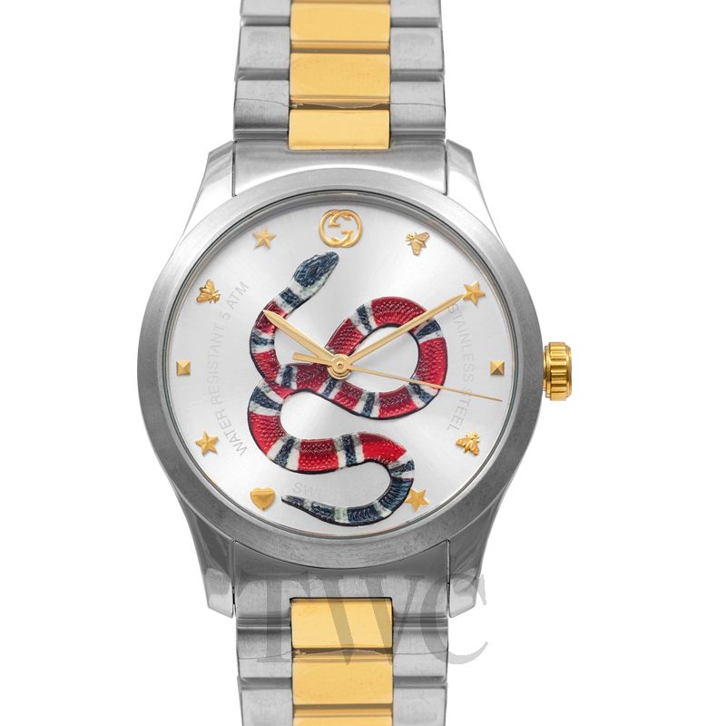 gucci men's snake watch