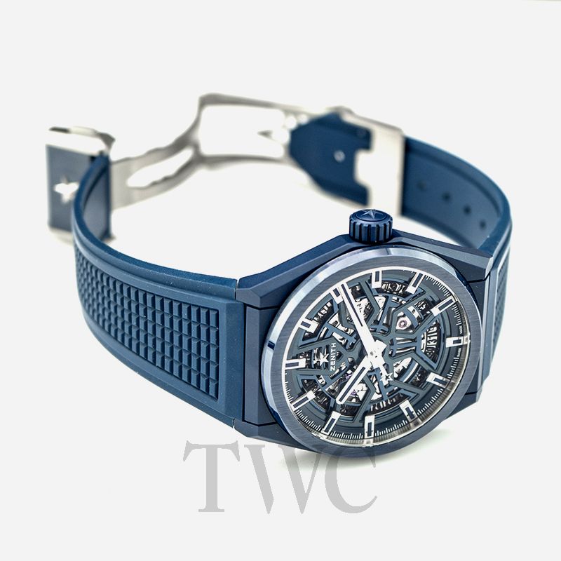 Zenith Defy Classic Skeleton Blue Ceramic 41mm 49.9003.670 Full