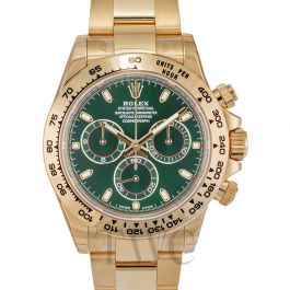 gold daytona green dial