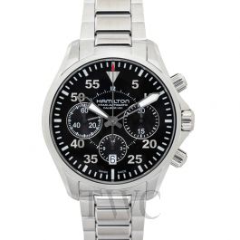 Khaki Aviation Khaki Pilot Auto Chrono - Dial color:Black