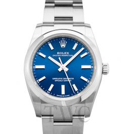 ladies rolex oyster perpetual blue dial