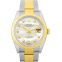 Rolex Datejust 36 Automatic White Mother Of Pearl Dial Diamond Indexes Oystersteel and 18 ct Yellow Gold Men's Watch 126233-G-Oyster image 1