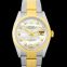Rolex Datejust 36 Automatic White Mother Of Pearl Dial Diamond Indexes Oystersteel and 18 ct Yellow Gold Men's Watch 126233-G-Oyster image 4