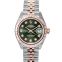 Rolex Lady-Datejust 28 Rolesor Rose Fluted / Jubilee / Olive Diamonds 279171-0007G image 1