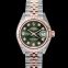 Rolex Lady-Datejust 28 Rolesor Rose Fluted / Jubilee / Olive Diamonds 279171-0007G image 4