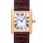 Cartier Tank Solo 31 mm x 24.4 mm Quartz Silver Dial 18kt Rose Gold and Stainless Steel Ladies Watch W5200024 image 1