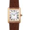 Cartier Tank Solo 34.8 mm Quartz Silver Dial 18Kt Rose Gold and Stainless Steel Ladies Watch W5200025 image 1