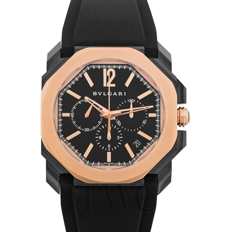 bvlgari mens watch rose gold