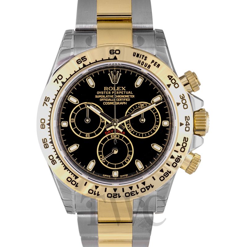 rolex daytona gold black TGS A.A