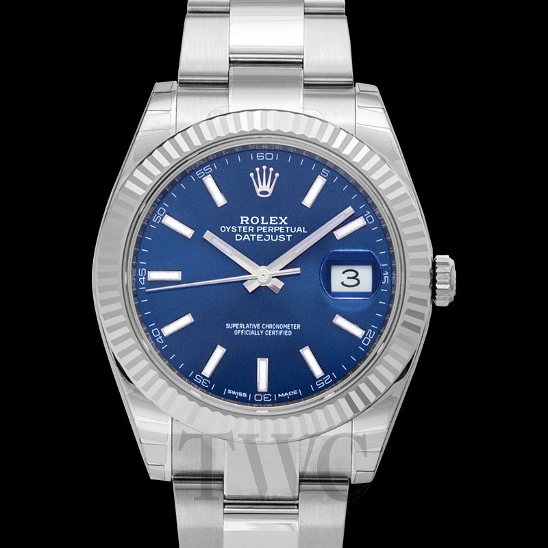 datejust 41 blue dial