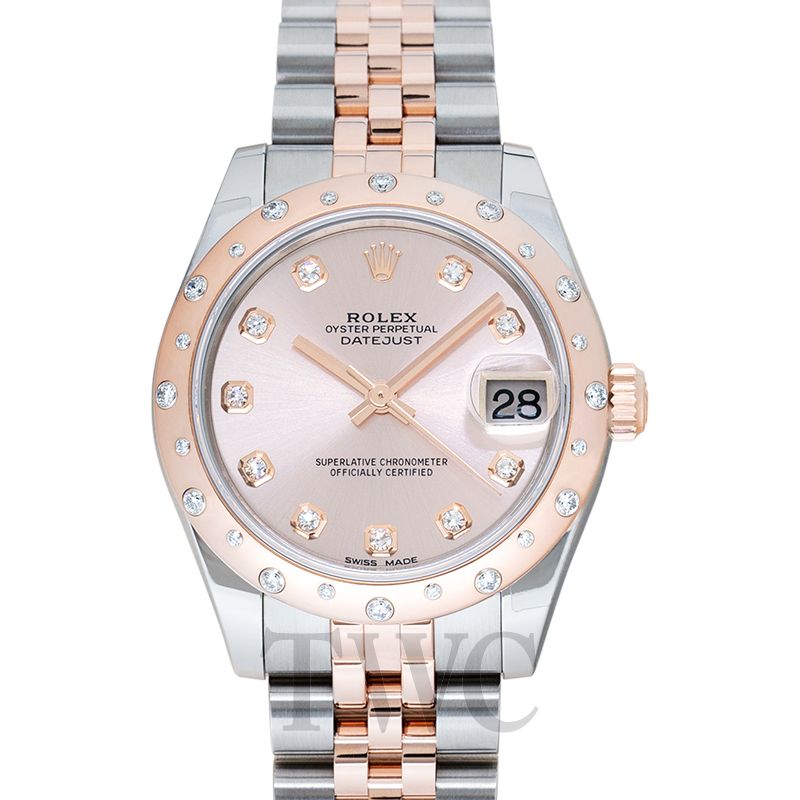 rolex datejust 31 rose gold price