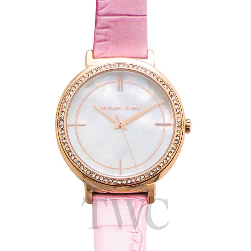 michael kors mother of pearl watch
