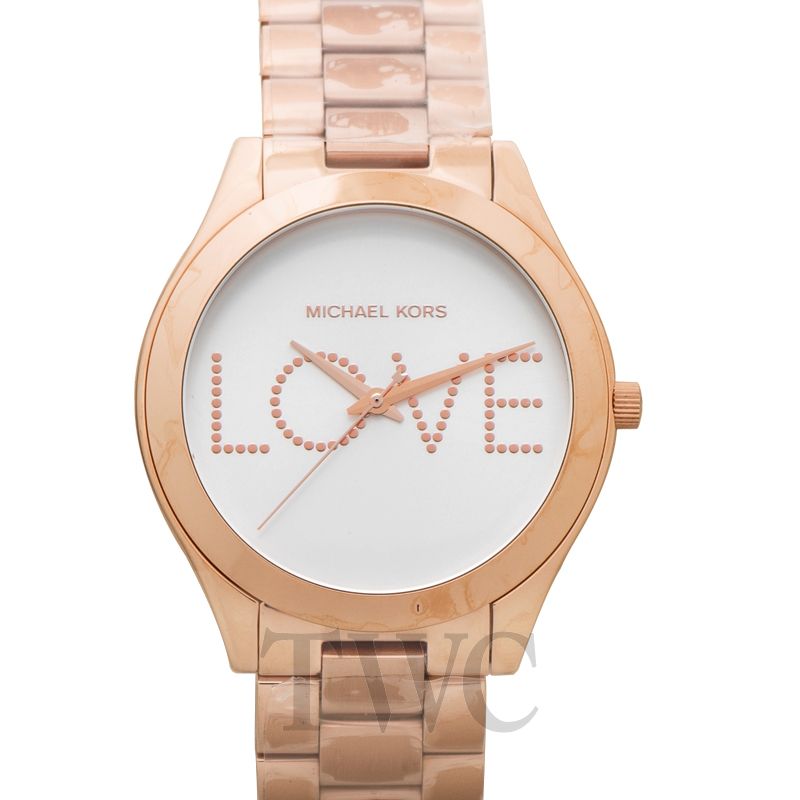 michael kors runway gold tone watch