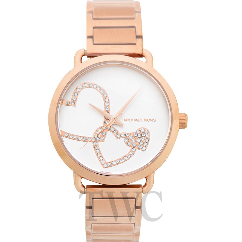michael kors portia stainless steel watch