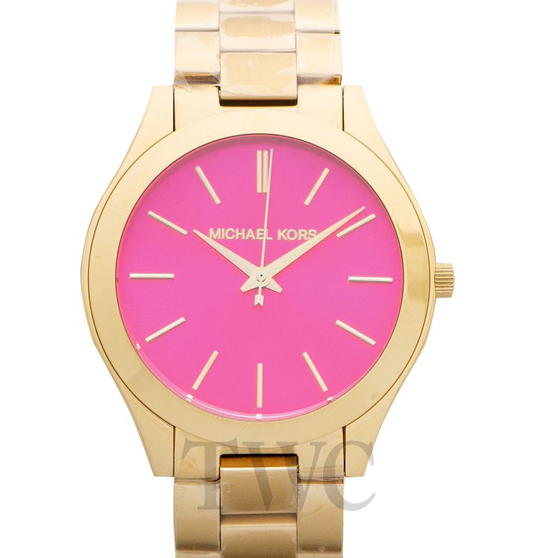 michael kors pink dial watch