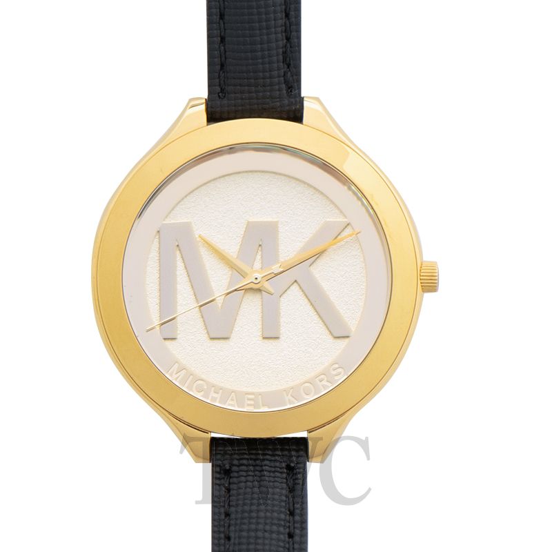 michael kors slim runway watch gold