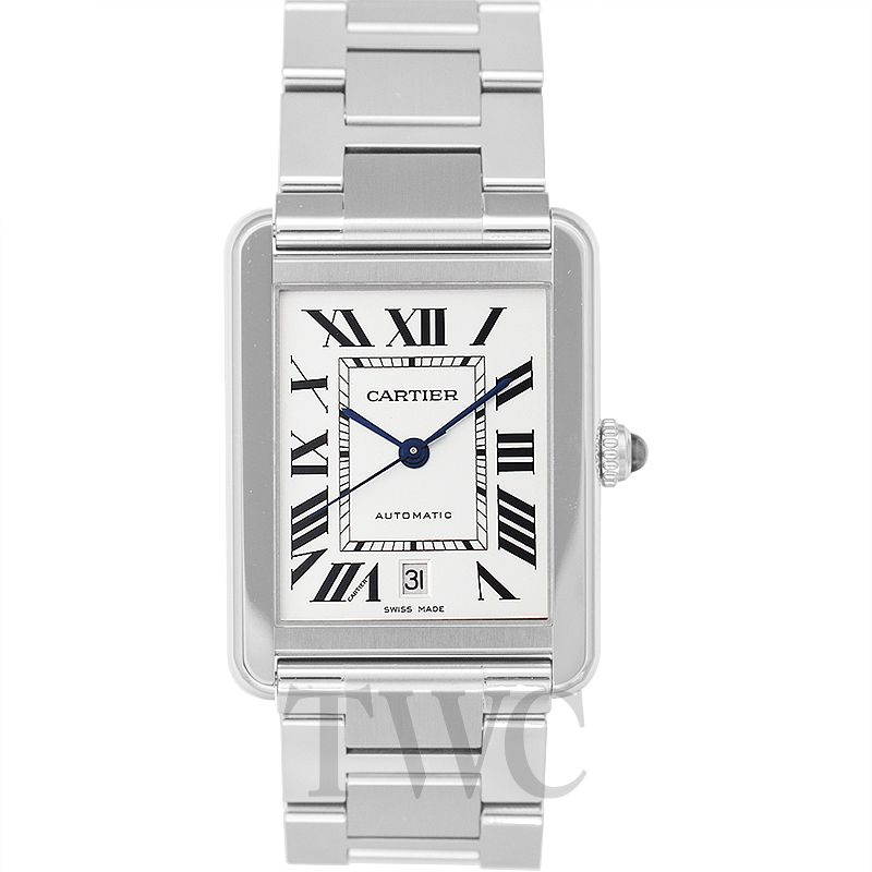 cartier mens watches stainless steel