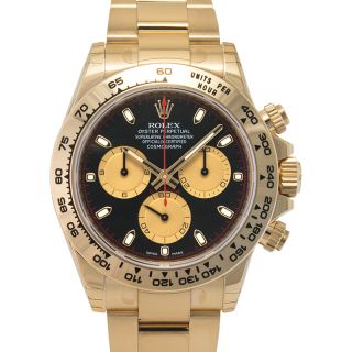 Black gold store rolex daytona