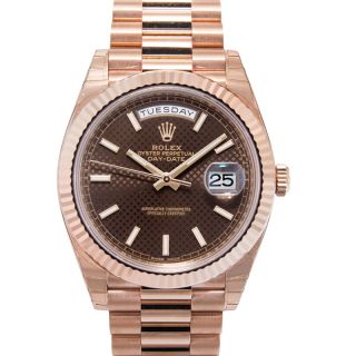 Rolex Day Date 228235 Choco-Diagonal