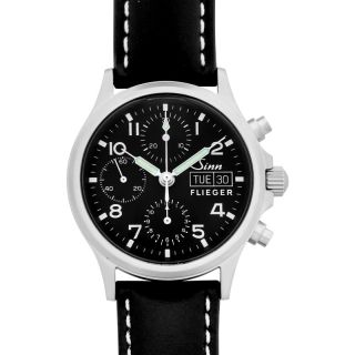 Sinn Instrument Chronographs 356.022-Leather-CSW-RBlk