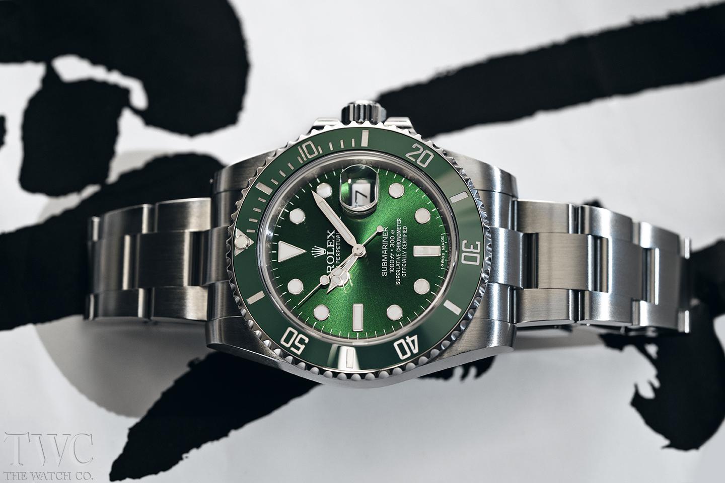 A Closer Look At The Rolex Hulk Submariner 116610LV - The Watch Company