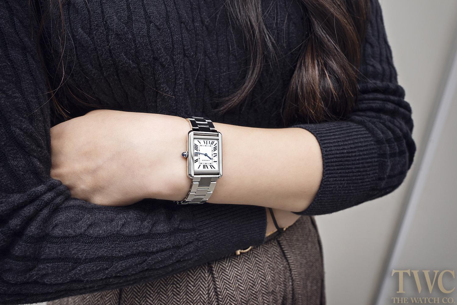 cartier tank woman